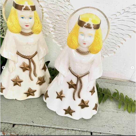 Vintage Christmas Angel Tree Topper Light Form Paramount Plastic Acrylic CHOICE - Picture 3 of 9